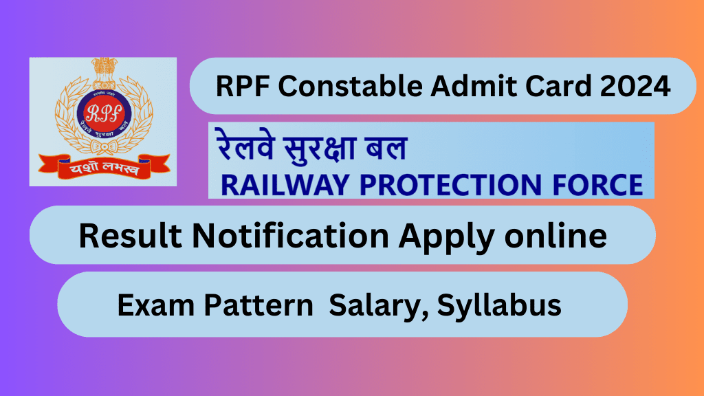 RPF Constable Admit Card 2024