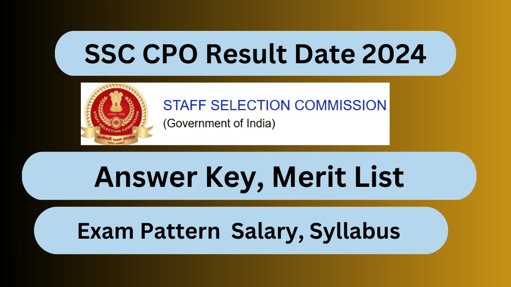 SSC CPO Result Date 2024