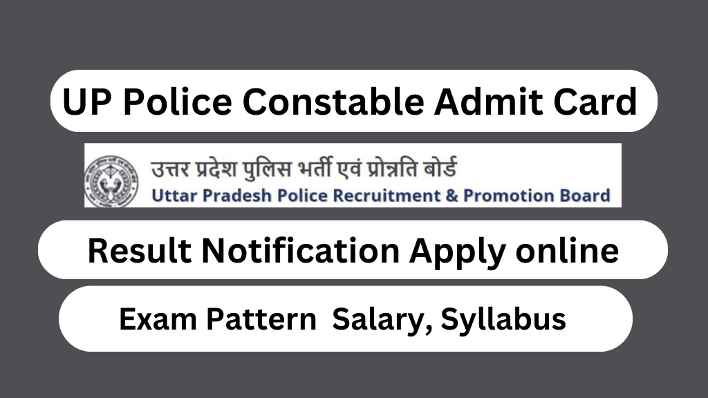 UP Police Constable Admit Card 2024 Result Check Out