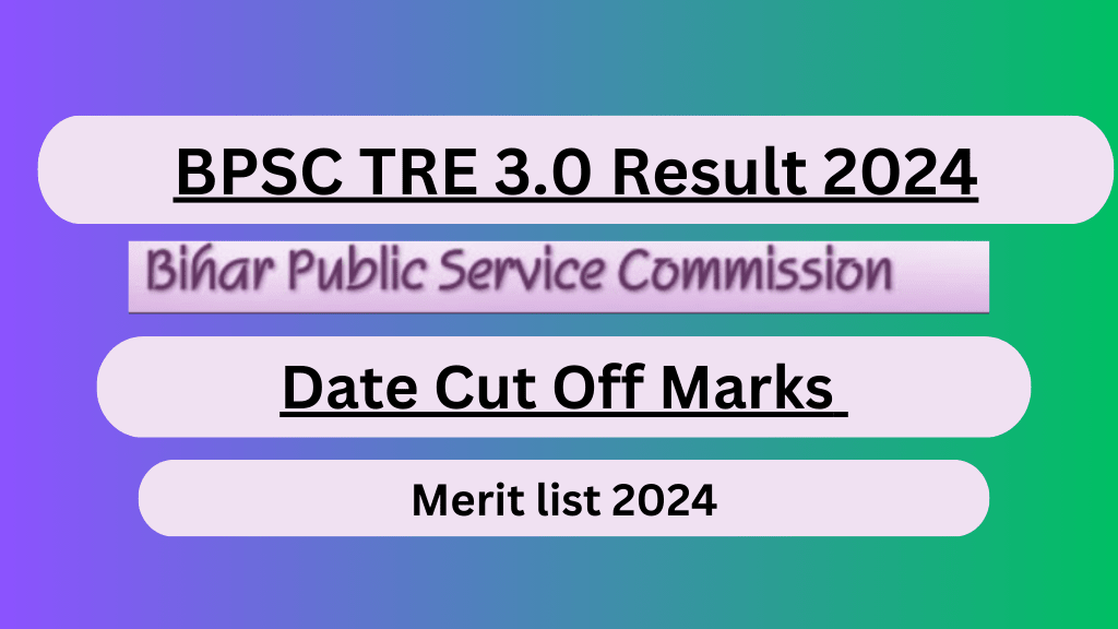 BPSC TRE 3.0 Result 2024