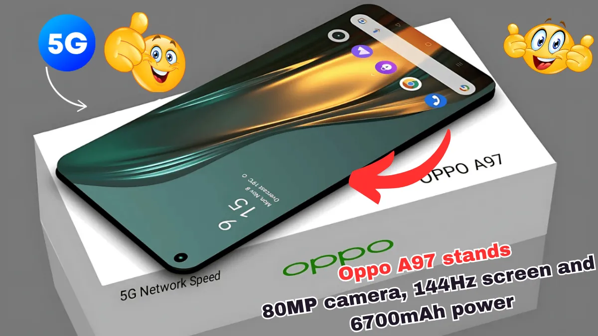 Oppo A97 stands
